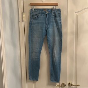 MOTHER Women's Light Blue Skinny Jeans-sz 30-great condition